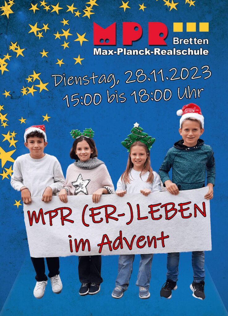 „MPR im Advent erleben“ Realschule öffnet ihre Türen