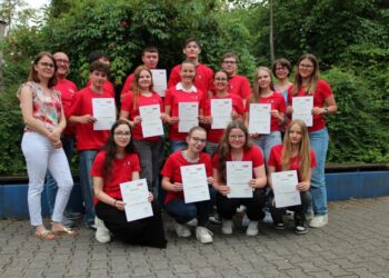 1. Reihe: Ruth Gerweck, Juliane Hagmann, Paula Anders, Lia Siegrist 2. Reihe: Ann-Kristin Kuch, Tonio Dürr, Marietta Manz, Marie Gardner, Nina Bader, Josie-Marie Zimmermann, Elisa Ehrenfeuchter 3. Reihe: Ekkehard Dreizler, Alessio Lamola, Alin Moga, Lukas Hartmann, Tim Weischedel, Angela Knapp