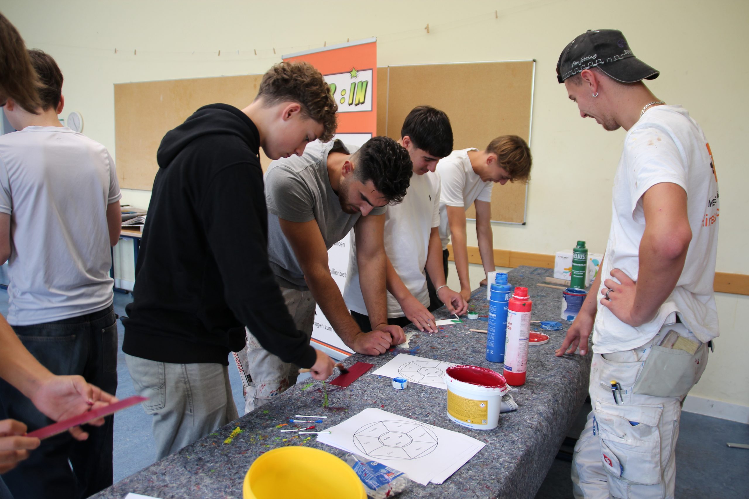 Schüler bei der Berufsorientierung